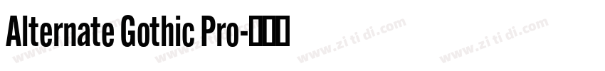 Alternate Gothic Pro字体转换